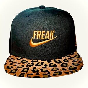 Nike Giannis Zoom Greek Freak 1 Snapback Hat Coming To America Leopard Black NEW